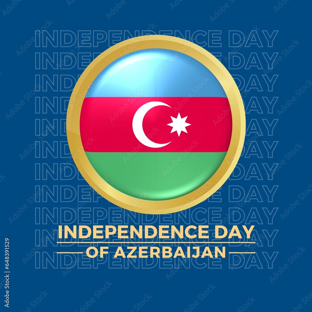 Premium Vector | New design of azerbaijan independence day