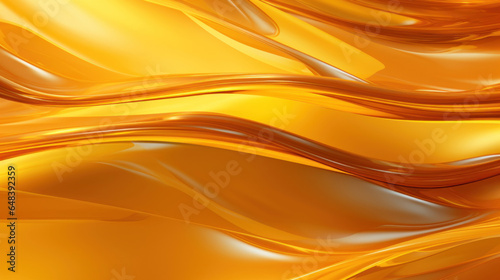 Macro orange oil waves