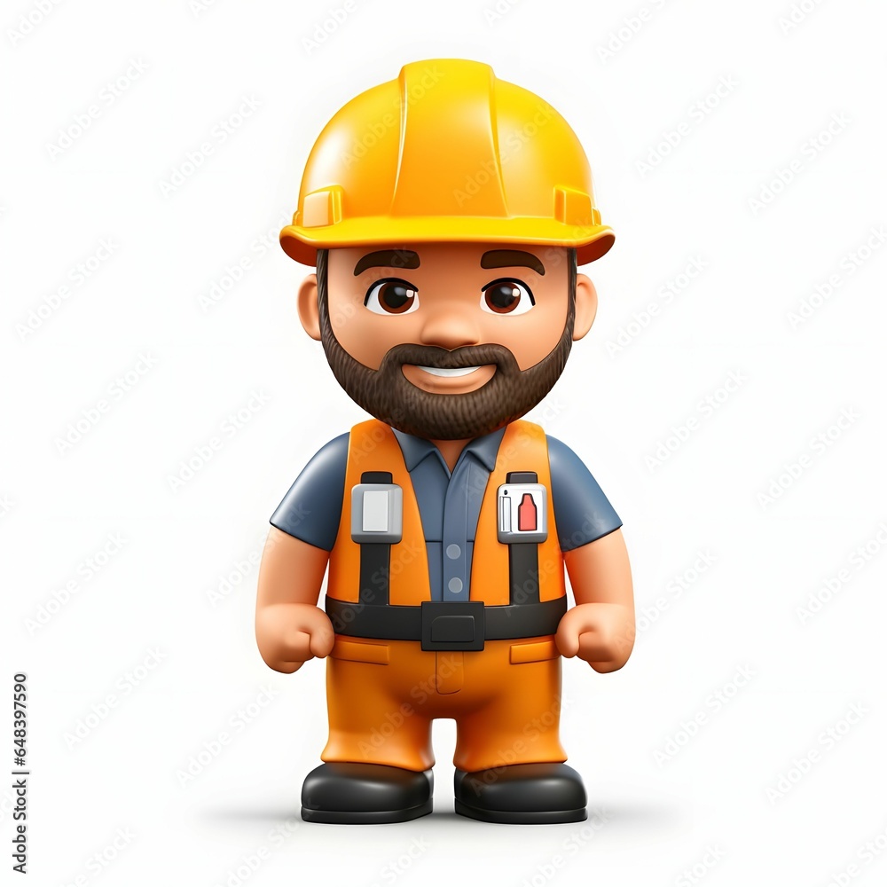 emoji of a construction worker Generative AI emoji of a construction worker Generative AI