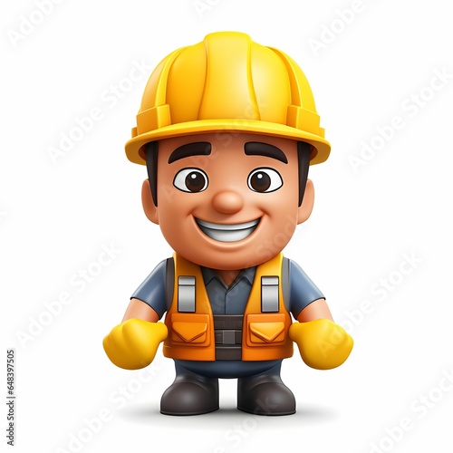 emoji of a construction worker  Generative AI