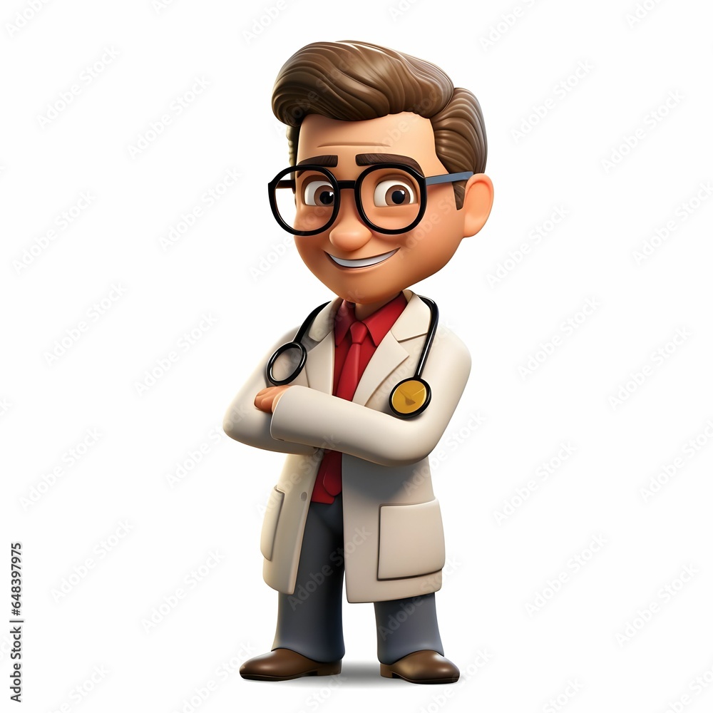 emoji of a doctor with stethoscope  Generative AI