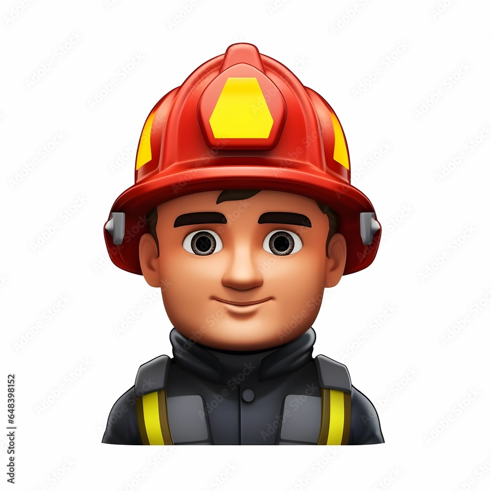 emoji of a firefighter Generative AI emoji of a firefighter Generative AI