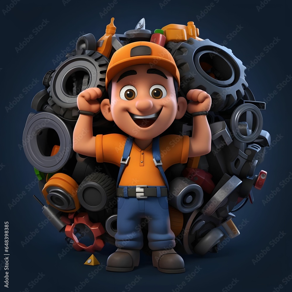 emoji of a mechanic Generative AI emoji of a mechanic Generative AI