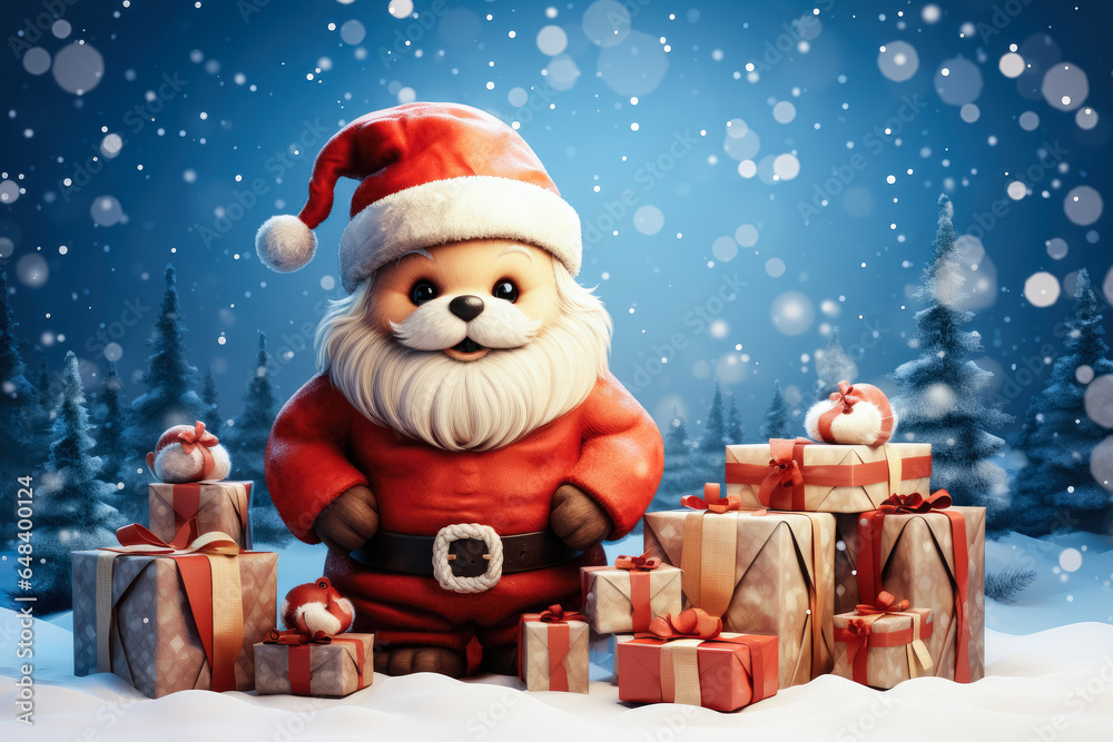 Merry christmas and happy new year greeting card , Christmas gift boxes with decoration , copy space background Merry christmas and happy new year greeting card , Christmas gift boxes with decoration , copy space background