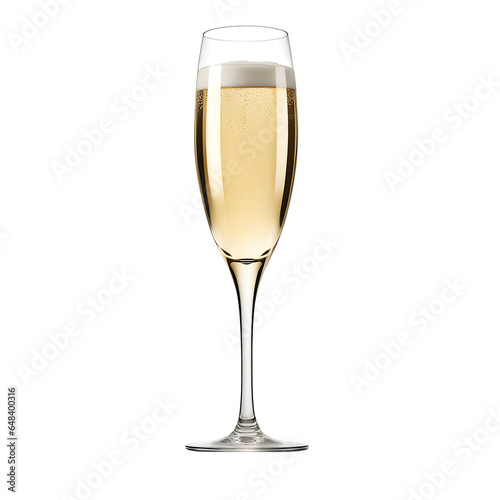 Champagne glass for christmas celebration party