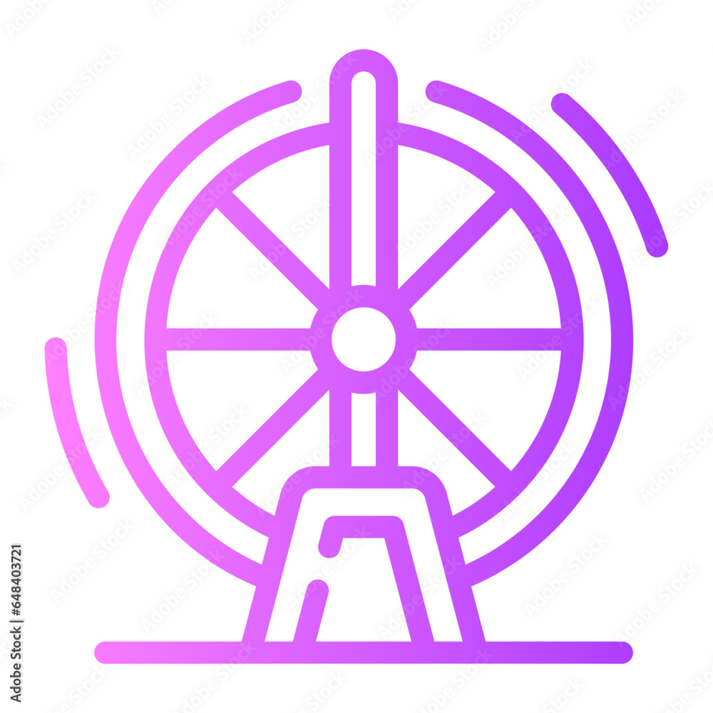 hamster wheel Line Gradient Icon hamster wheel Line Gradient Icon