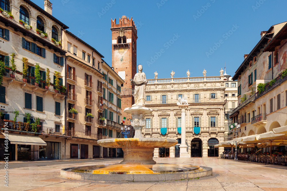 Herbs square in Verna city- Italy