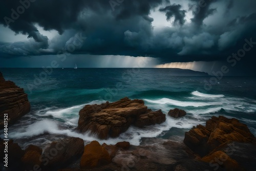 storm over the sea © farzana