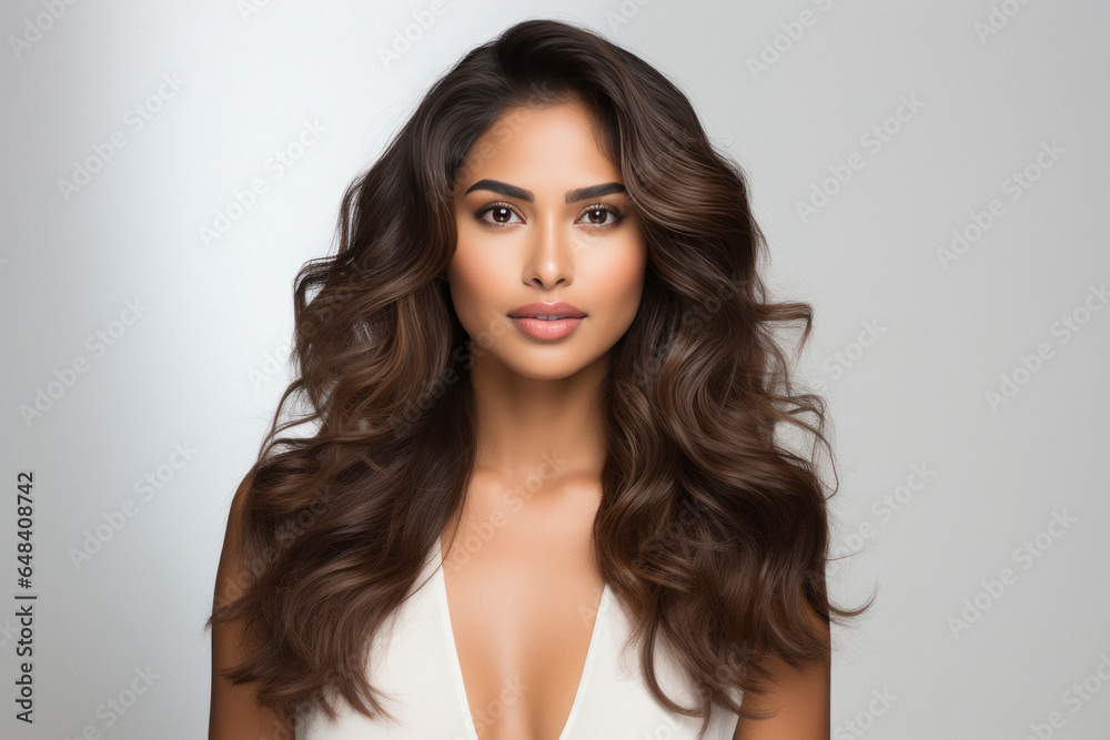 Naklejka premium young attractive and beautiful woman.