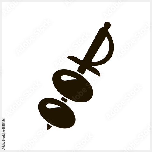 Stencil skewer olive icon isolated Food clipart Vector stock illustration EPS 10