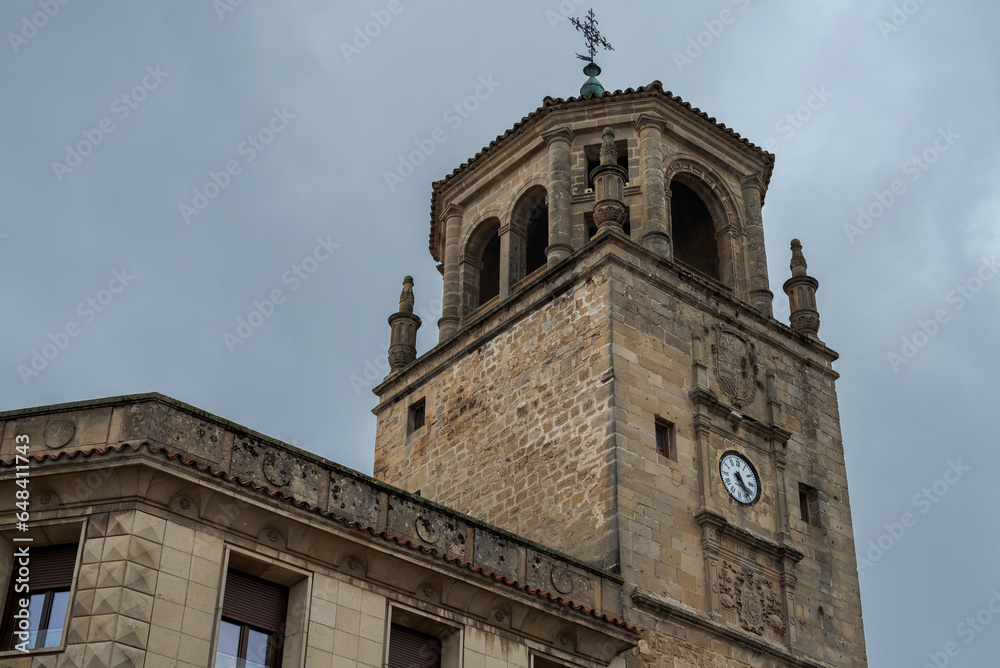 The Clock Tower of the city of Ubeda, province of Jaen, Spain. It was originally a tower belonging to the medieval wall, built in the 13th century. I