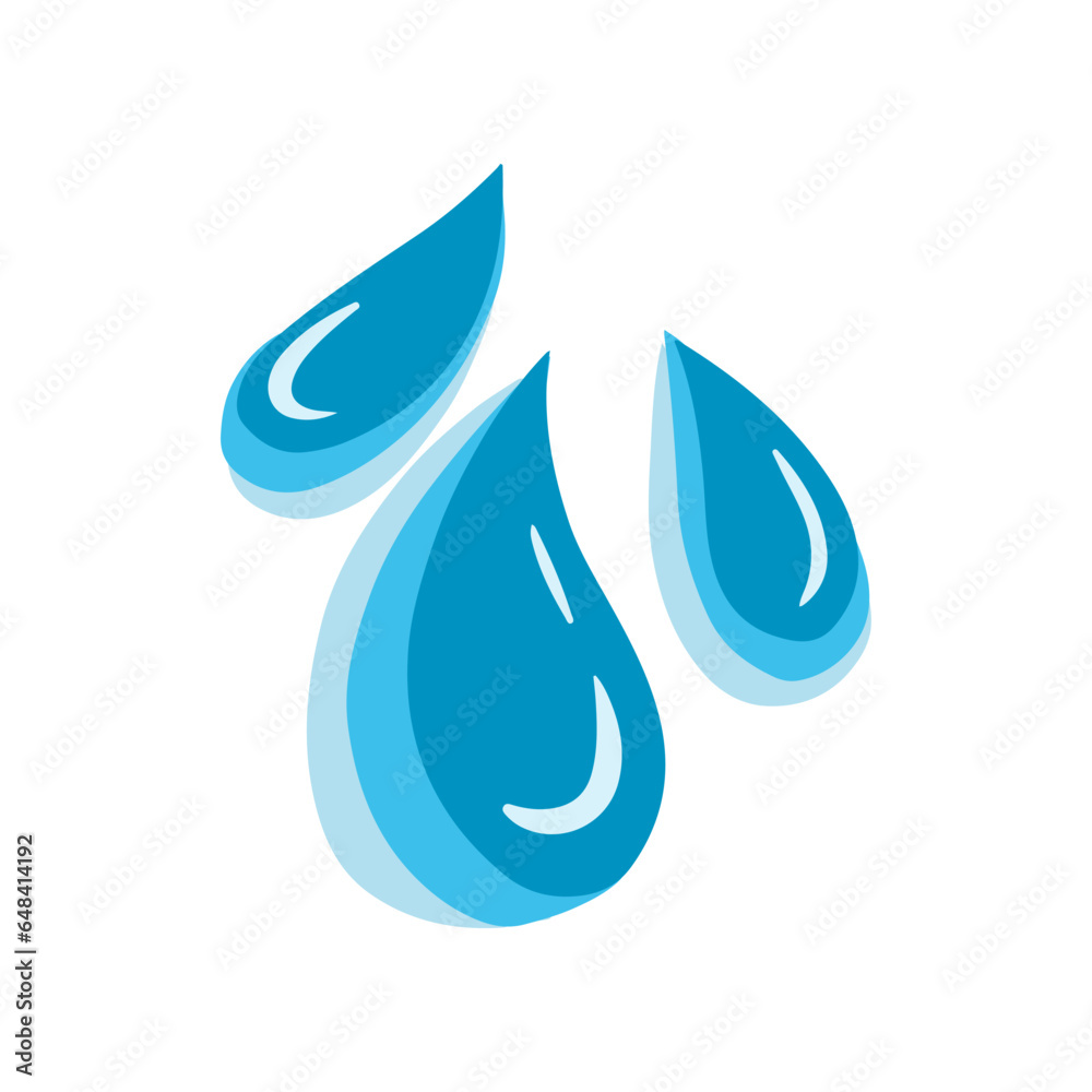 Vector Illustration of Refreshing Blue Water Splashes. Vector Illustration of Refreshing Blue Water Splashes.