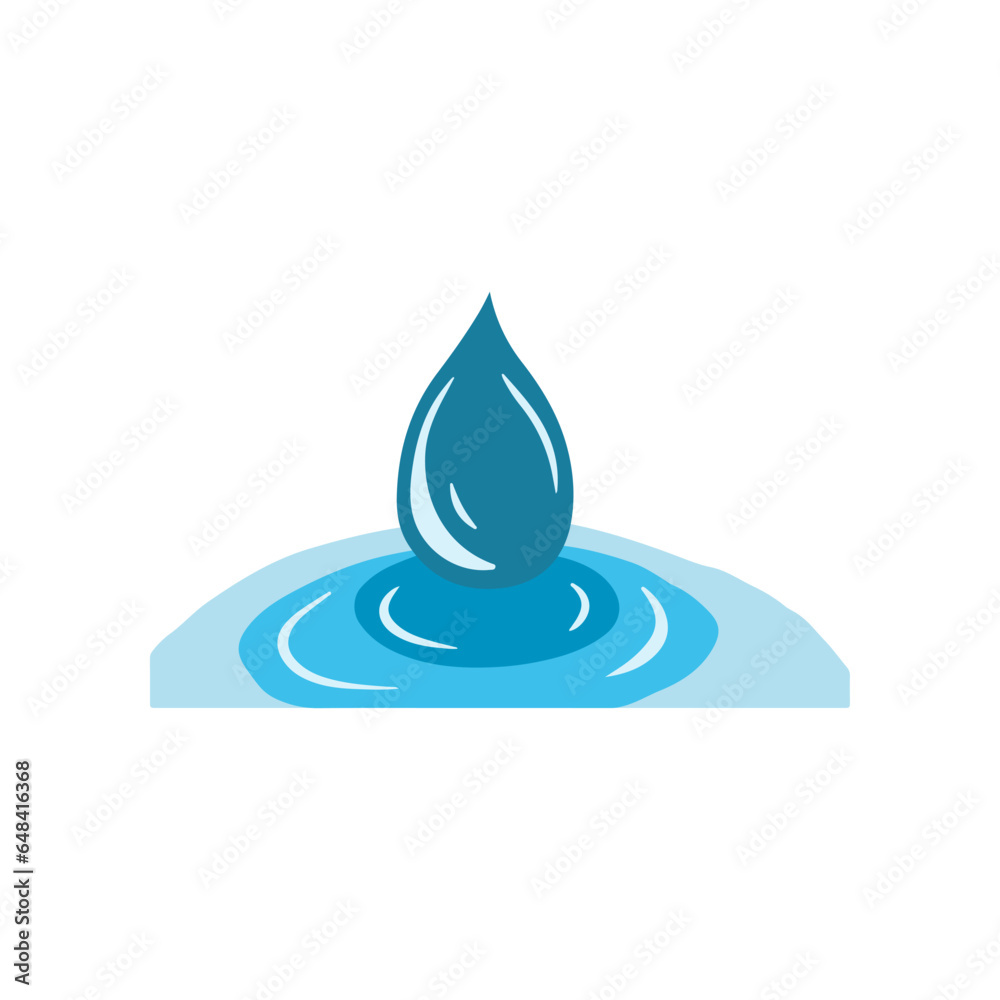 Vector Illustration of Refreshing Blue Water Splashes. Vector Illustration of Refreshing Blue Water Splashes.