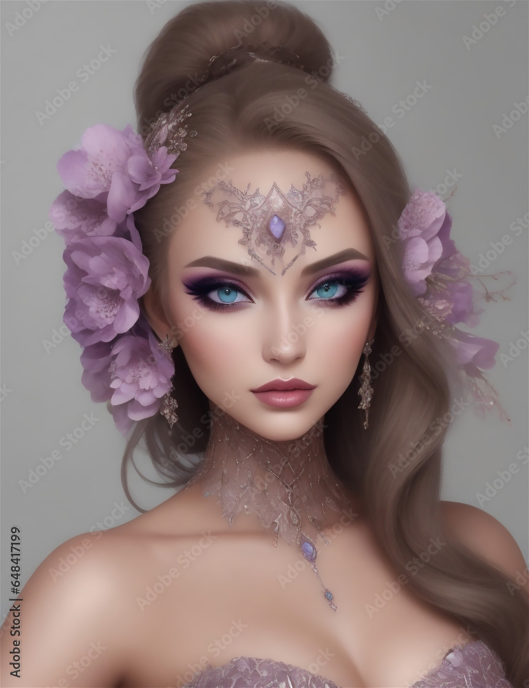 Sexy Woman, Fashion Model. Happy Beautiful Girl with beauty Hairstyle and Makeup Sexy Woman, Fashion Model. Happy Beautiful Girl with beauty Hairstyle and Makeup