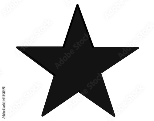 star on black