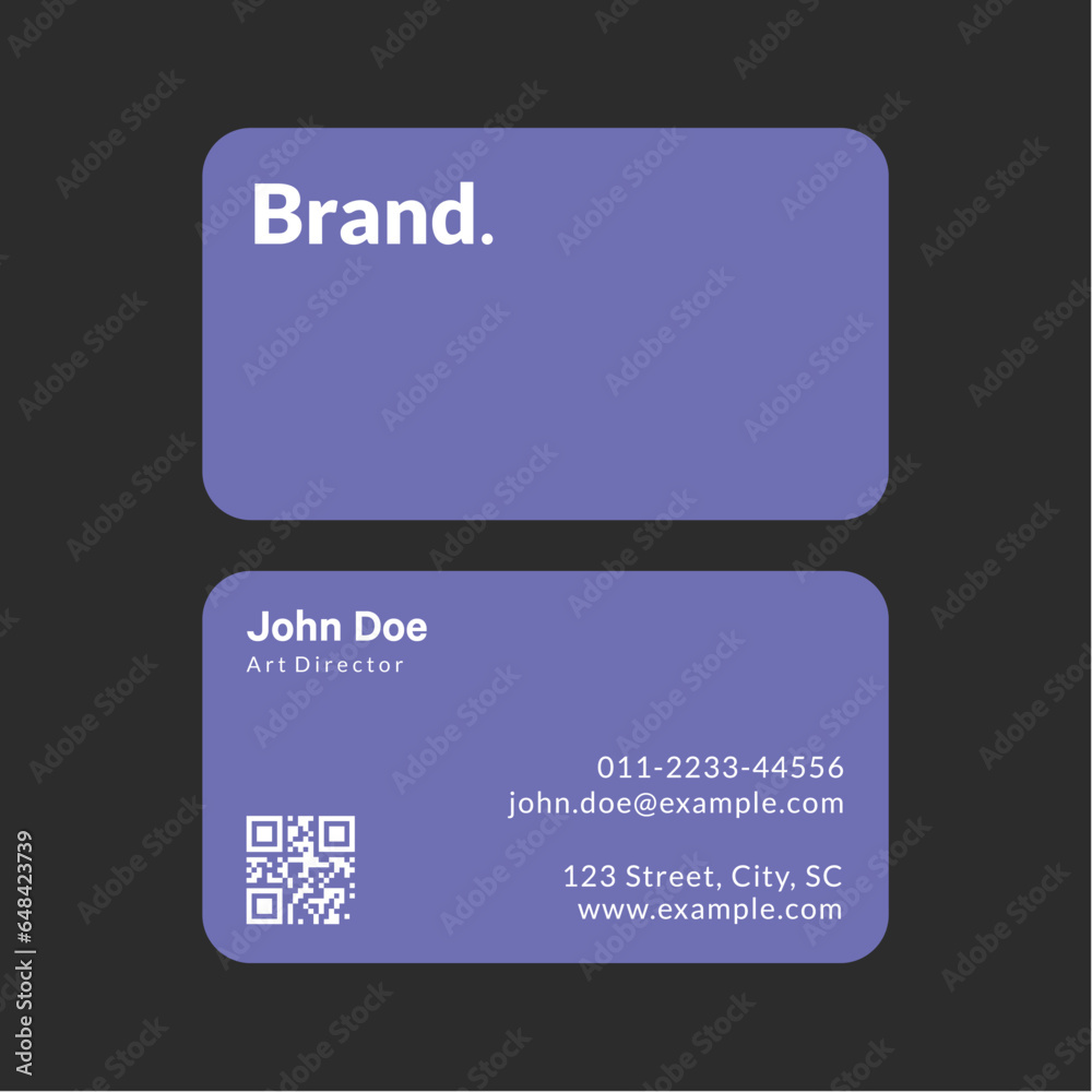 Modern and clean professional business card template Modern and clean professional business card template