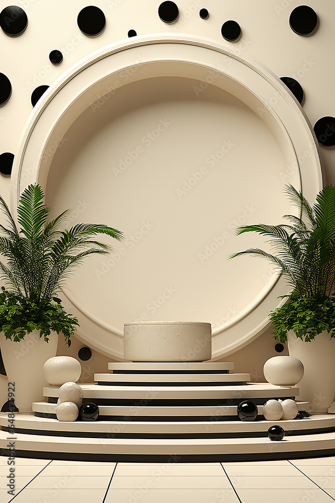 natural product Round pedestal sand beige laxury style natural product Round pedestal sand beige laxury style