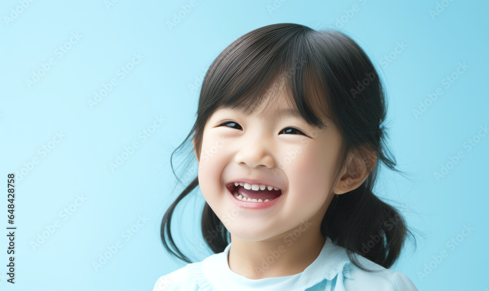 Smile pretty happy kid girl	