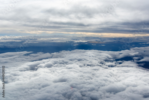 A sky covered with clouds shot from above © Sondem