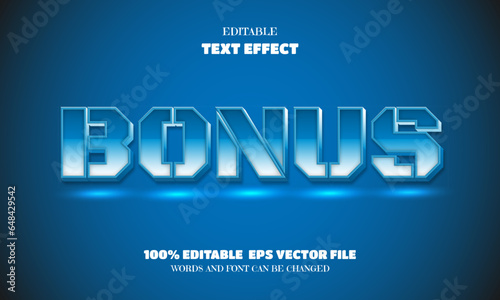 Bonus Text, Editable Font Effect