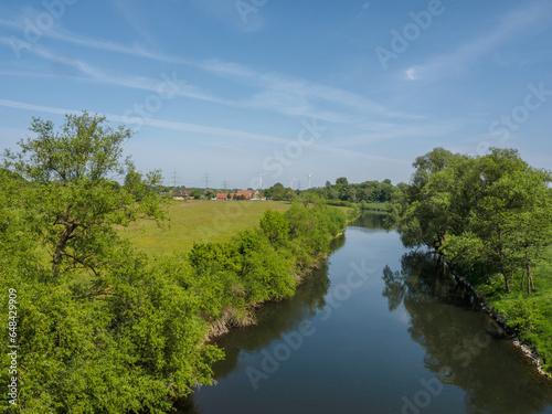 Die Lippe bei Dorsten im Rruhrgeiet