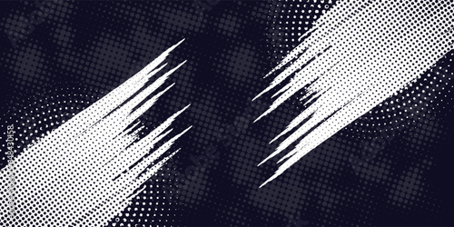 Dots halftone white and blue color pattern gradient grunge texture background