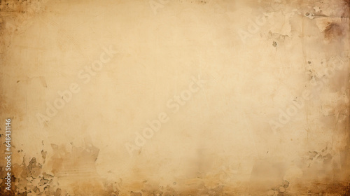 Vintage golden brown background with textured corners. 