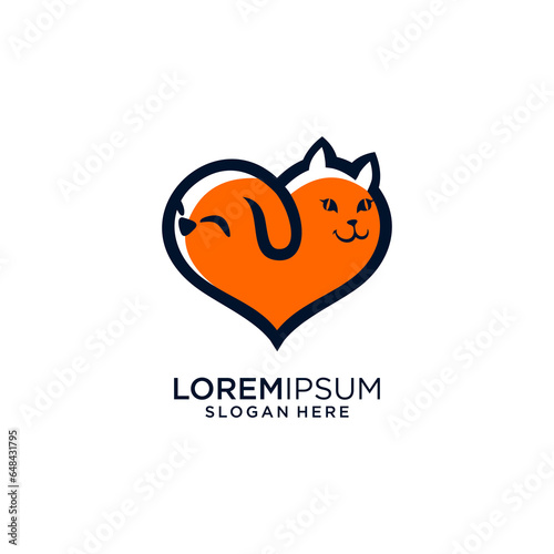 cat and dog in hearth vector