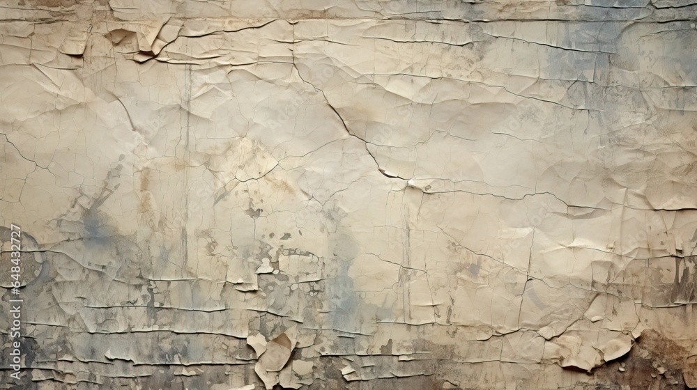 Fototapeta premium Grungy wall texture background with old paint peeling off.