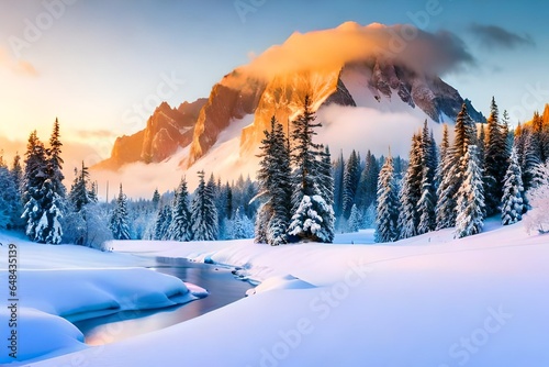 sunrise in the mountains © With Your,s