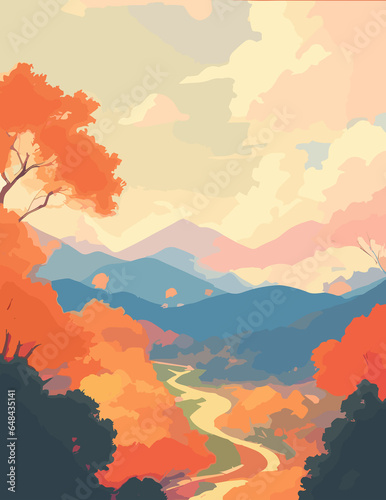 Fall, Maple, Fallen leaves background, autumn foliage scenery, Autumn background © 예림 김