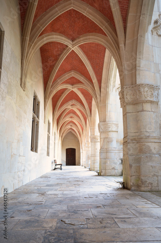 Palace of the Dukes of Lorraine  entrance of the museum in Nancy  France  medieval arch architecture