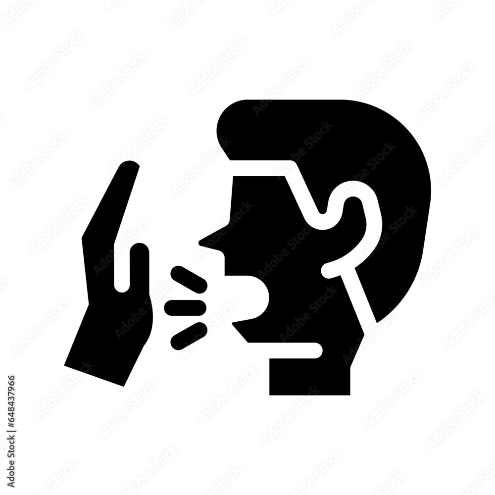 cough solid icon illustration vector graphic cough solid icon illustration vector graphic