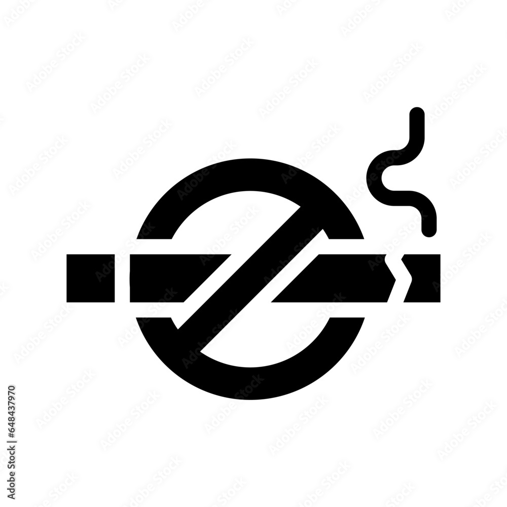 no cigar solid icon illustration vector graphic no cigar solid icon illustration vector graphic