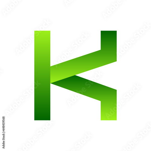 Monogram initial K letter mark logo design. Monogram design vector K logo. Monogram initial letter mark K logo. Design simple K monogram.