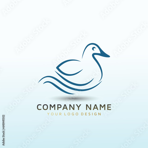 Coastal lifestyle brand featuring a mallard duck and wave