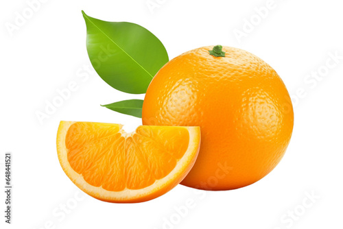 Orange with Transparent Background. AI