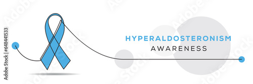 Hyperaldosteronism awareness, banner design. photo