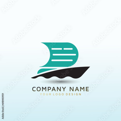 Agency of the Sea Costs Rice Customs and Logistics Agency logo design