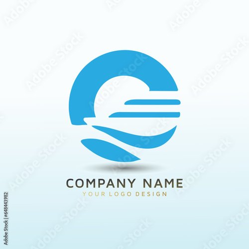 Agency of the Sea Costs Rice Customs and Logistics Agency logo design