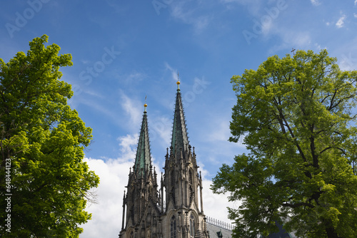 Detail of st. Wenceslas cathedral in Olomouc. Moravia, Czech Republic photo