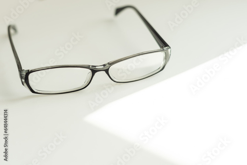 Black Glasses isolated on white backgound.