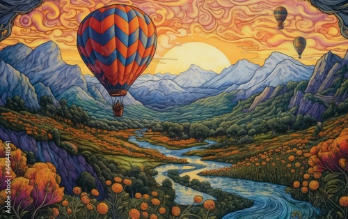 aerostat fly hot baloon photo