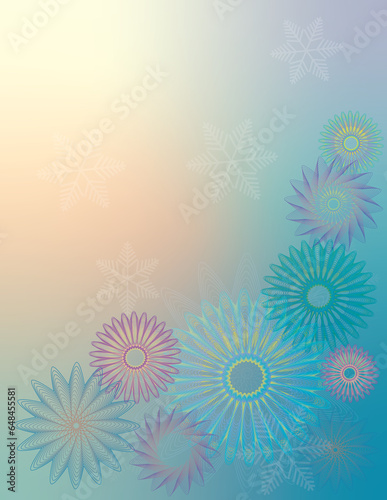 Abstract samless flower pattern background