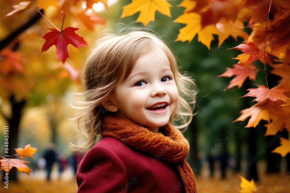 portrait of a girl in autumn portrait of a girl in autumn