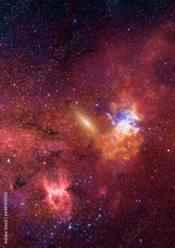 Small part of an infinite star field
