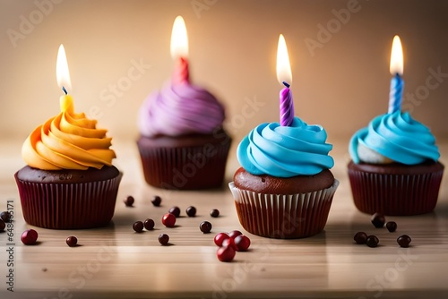 cupcake with candle