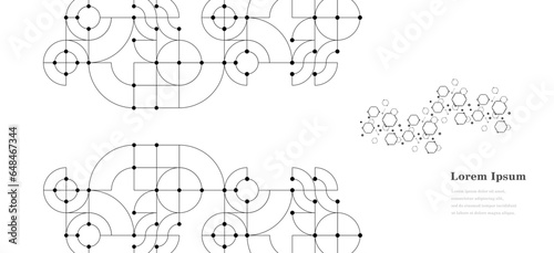 幾何学 抽象 白 黒 科学 背景 透過