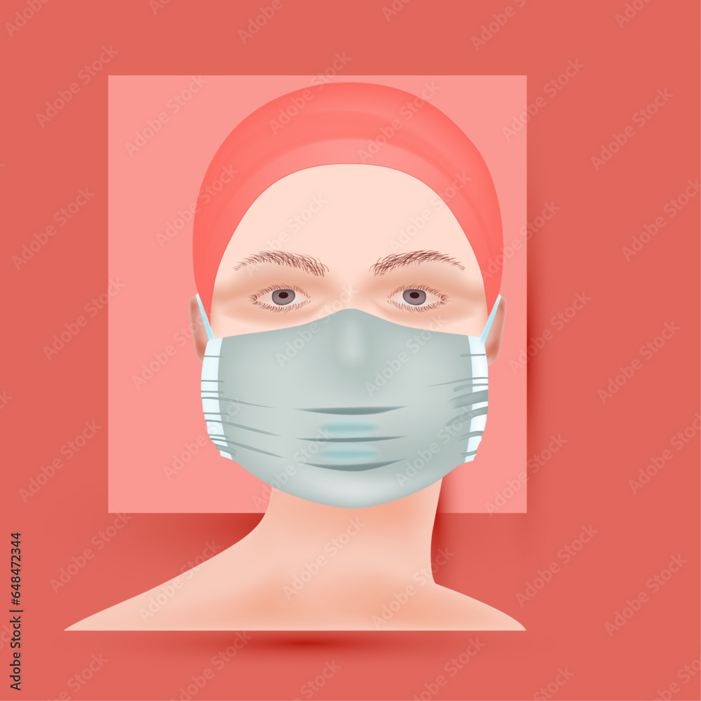 Vector surgical 3D face mask Vector surgical 3D face mask