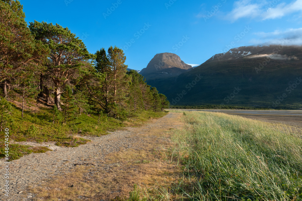 Breathtaking scenery on Senja (Sážžá) island, Troms og Finnmark, Norway. Known as 